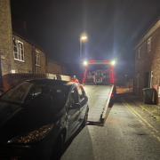 This abandoned vehicle was seized after police received reports of a man acting suspiciously inside it and later at a cash machine in Soham during the early hours of Friday April 26.