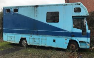 Harvey Johnsson  abandoned a 1974 blue Iveco horse transporter in Newmarket in November 2021, which had broken windows, weeds and other waste.