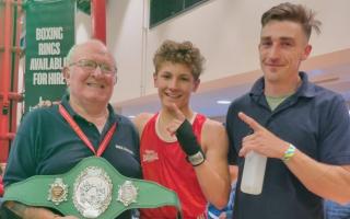 Trainer Mike Sawyer [left] is holding high hopes for Haddenham and Ely ABC's latest stars.
