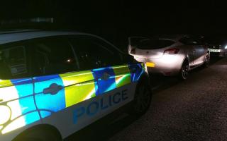 Cambridgeshire Police officers pulled the driver over in Wilburton.